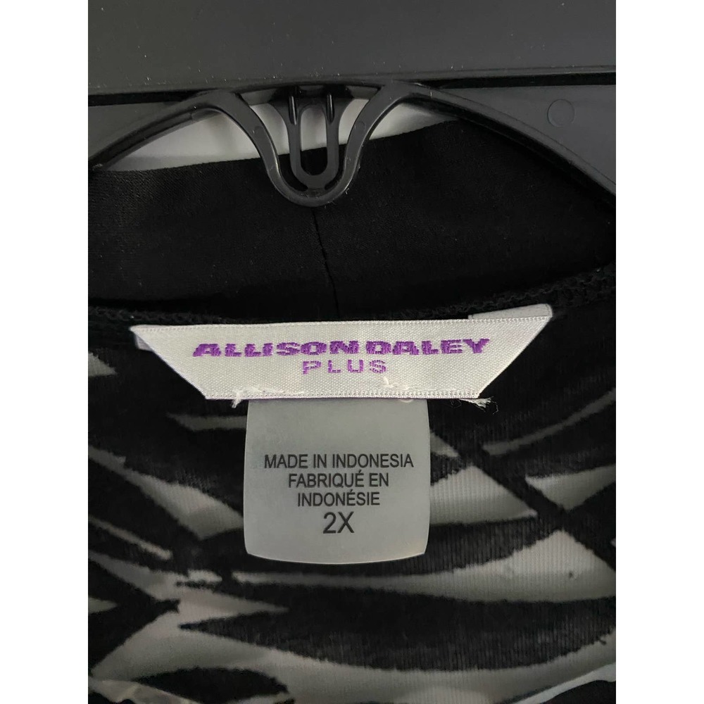 Allison Daley Printed Sheer Cardigan NWT Plus Size 2x